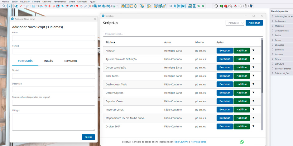 Adicionar Novo Script
