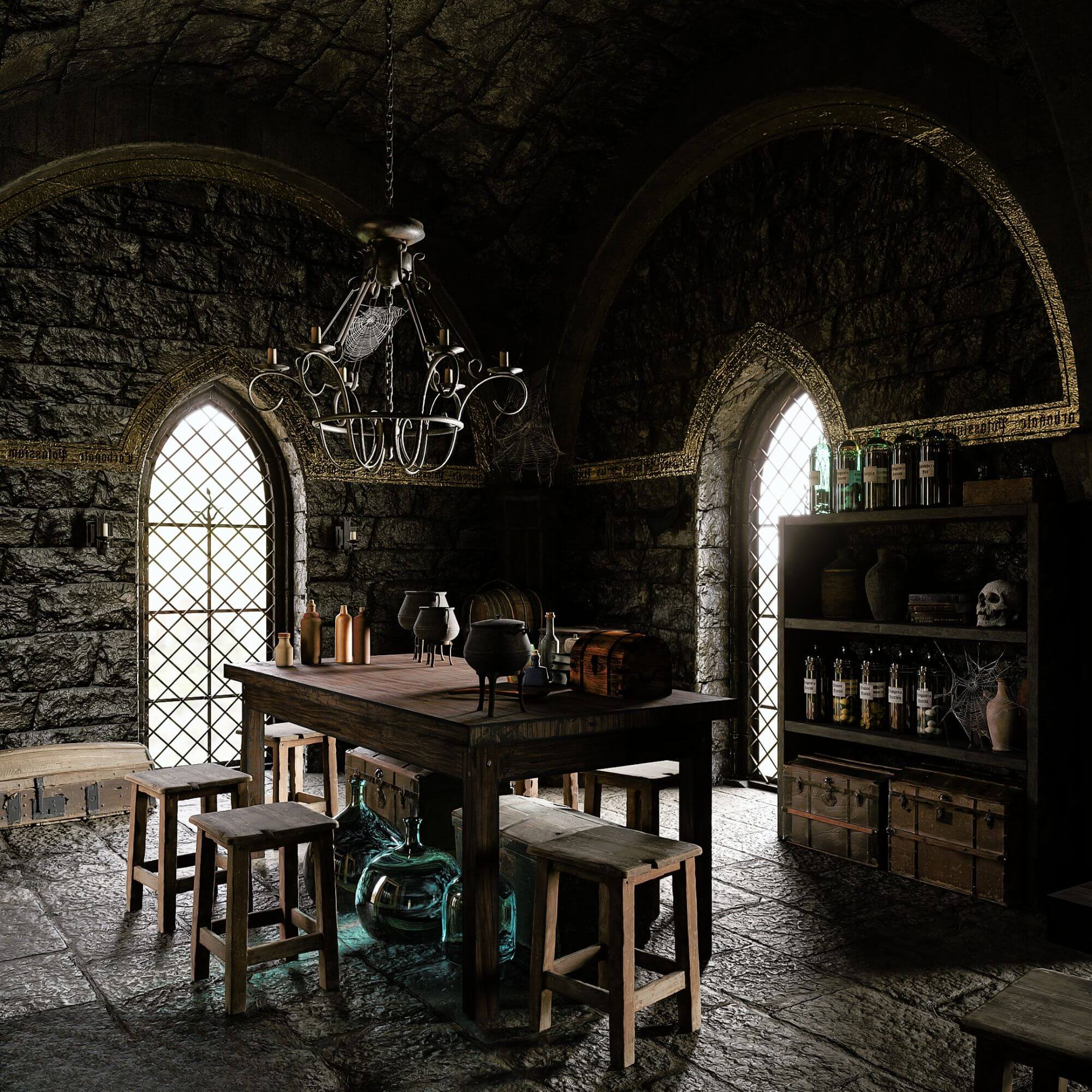 ARQLOADS 074 - SALA DE POÇÕES HARRY POTTER