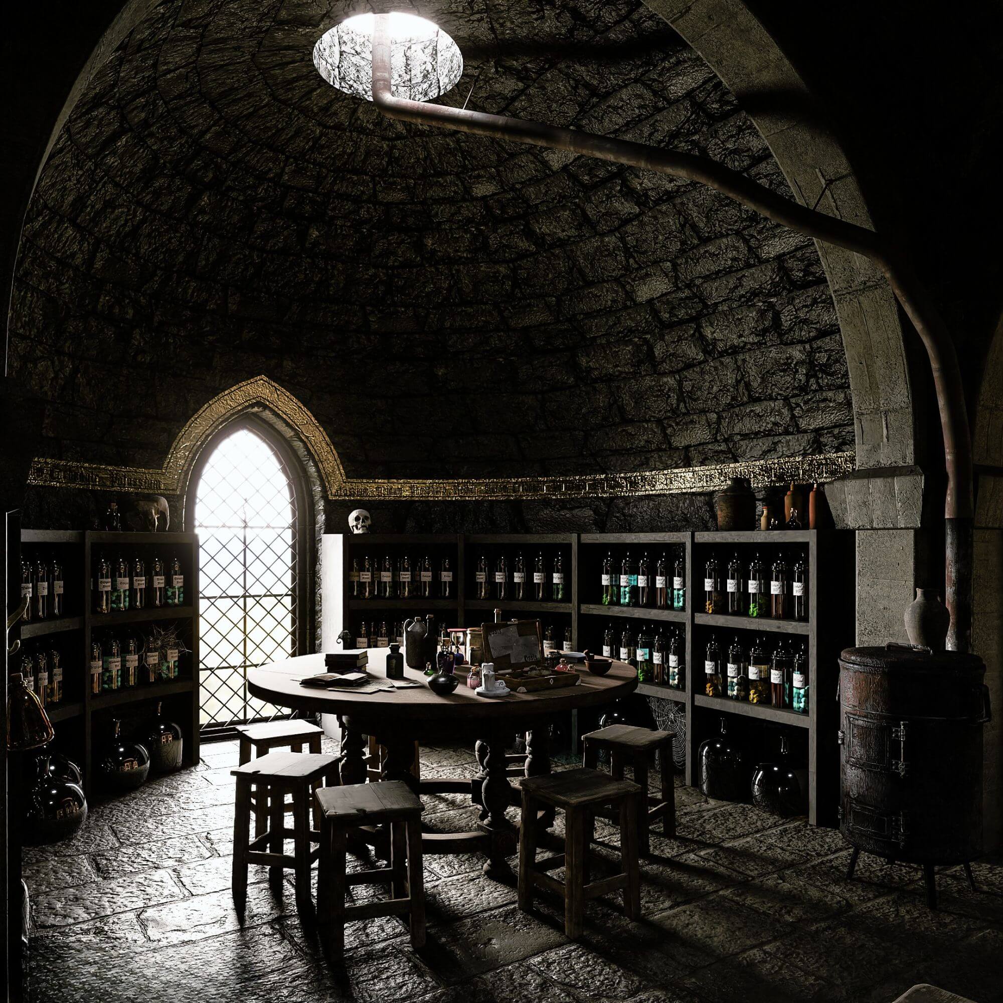 ARQLOADS 074 - SALA DE POÇÕES HARRY POTTER