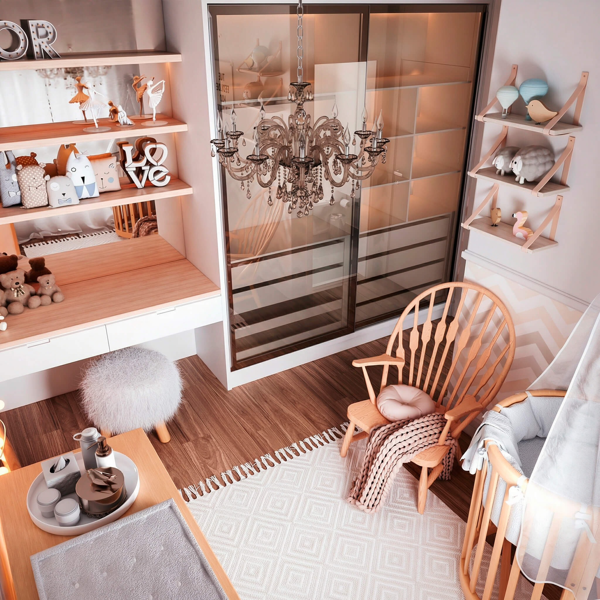 ARQLOADS 053 - QUARTO DE BEBÊ (MENINA)