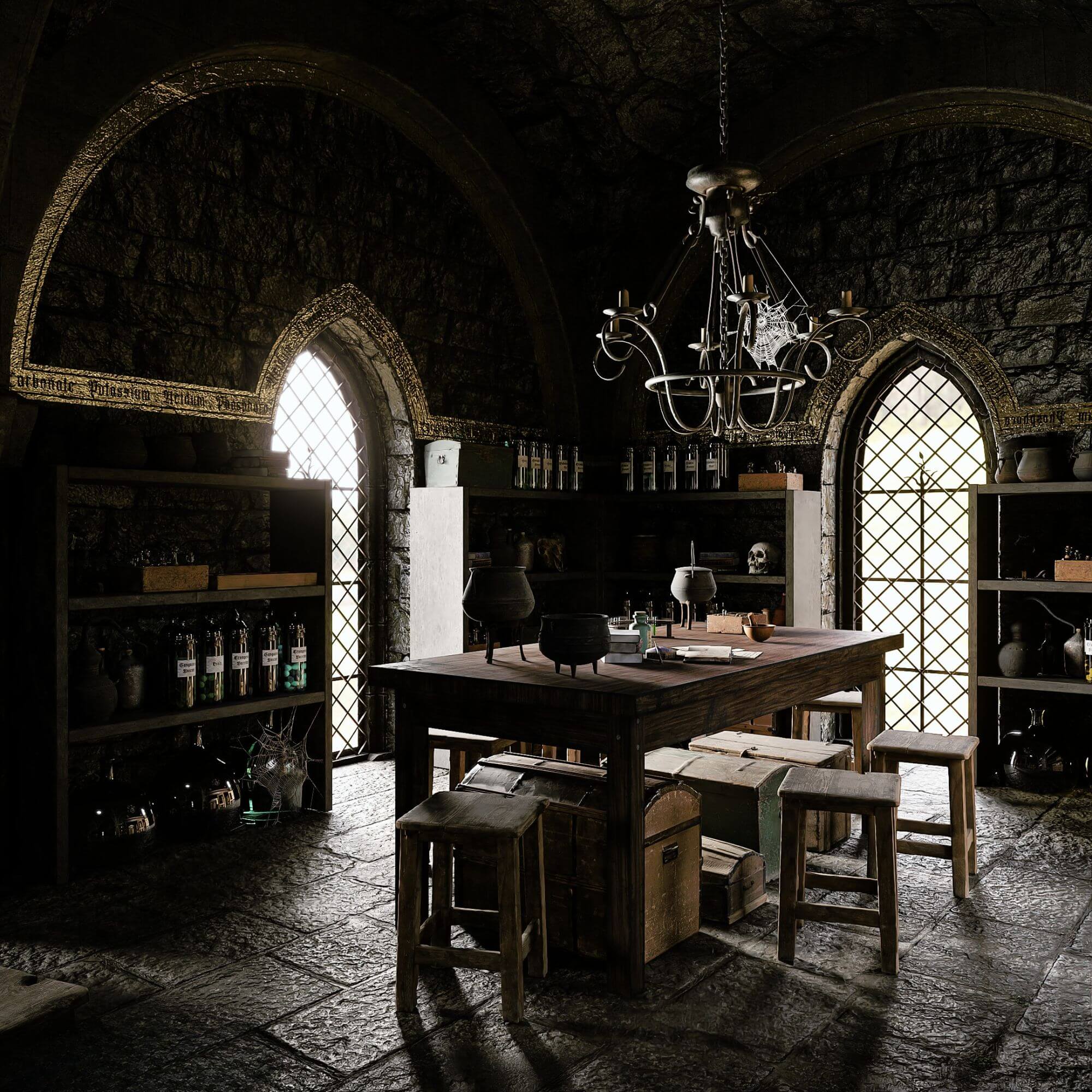 ARQLOADS 074 - SALA DE POÇÕES HARRY POTTER