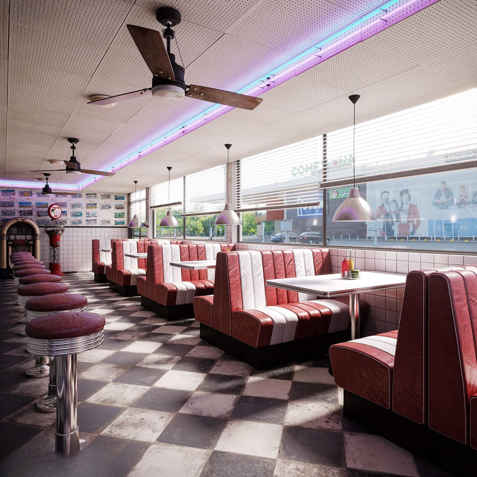 ARQLOADS 091 - LANCHONETE RETRO